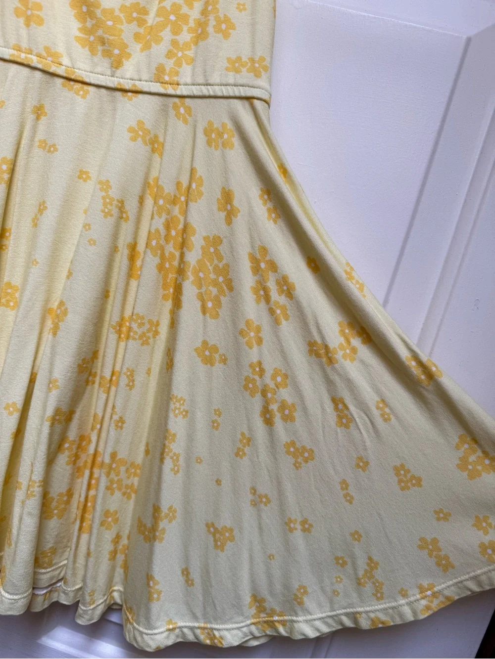 OMI JO 4T Twirl Yellow Floral with Pockets Sleeveless Circle Dress Girls WDW